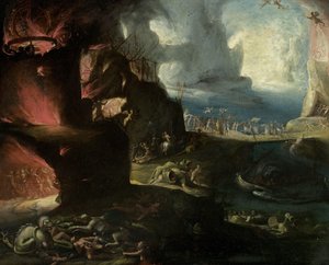 Paesaggio infernale da Hieronymus Bosch